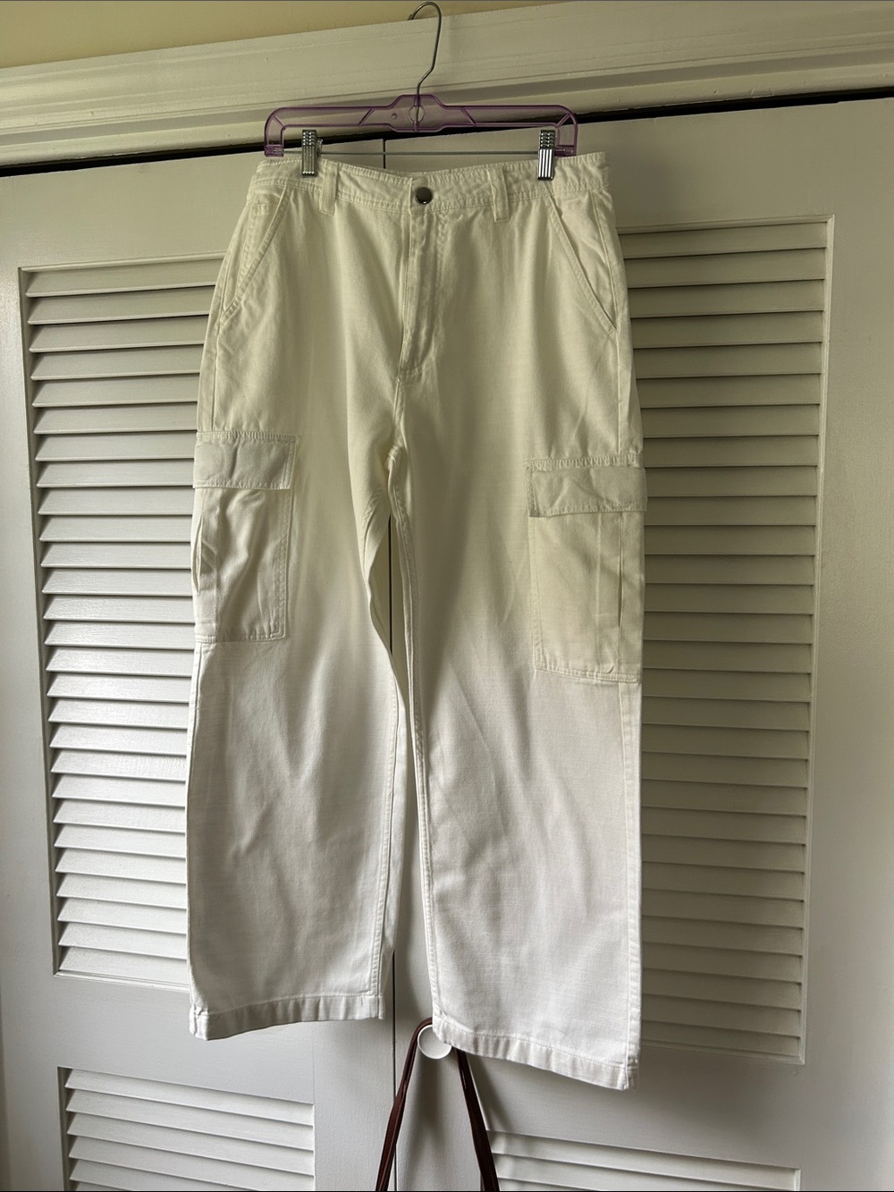Cotton On Women’s cream Cargo Pants with Utility Pockets